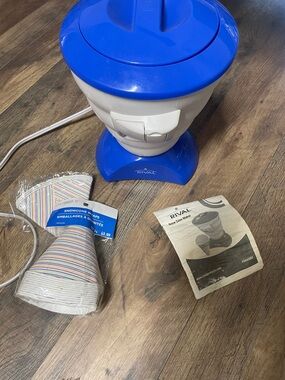 Rival Blue and White Snow Cone Maker